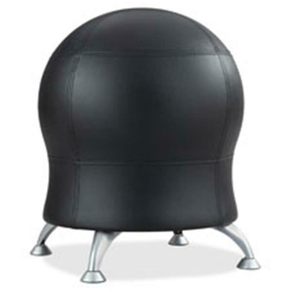 Safco Ball Chair- Vinyl- 22.5 In. X 17.5 In. X 23 In.- Black SAF4751BV